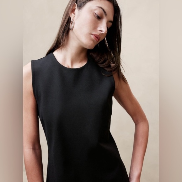 NWT! Banana Republic Black Everywhere Ponte Sheath Dress - Multiple 🪼👗 - Picture 2 of 9